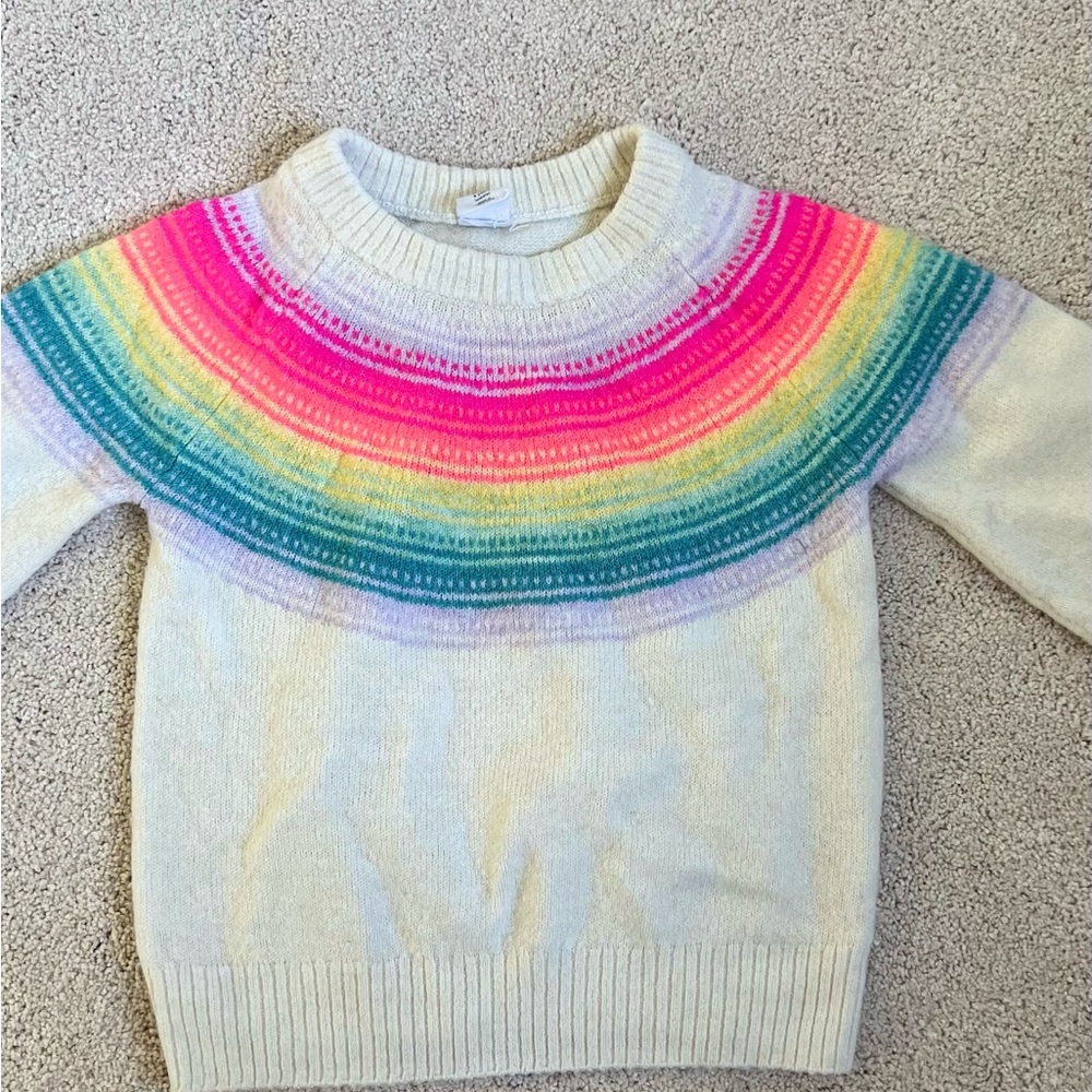 Gap rainbow size 5 knit sweater